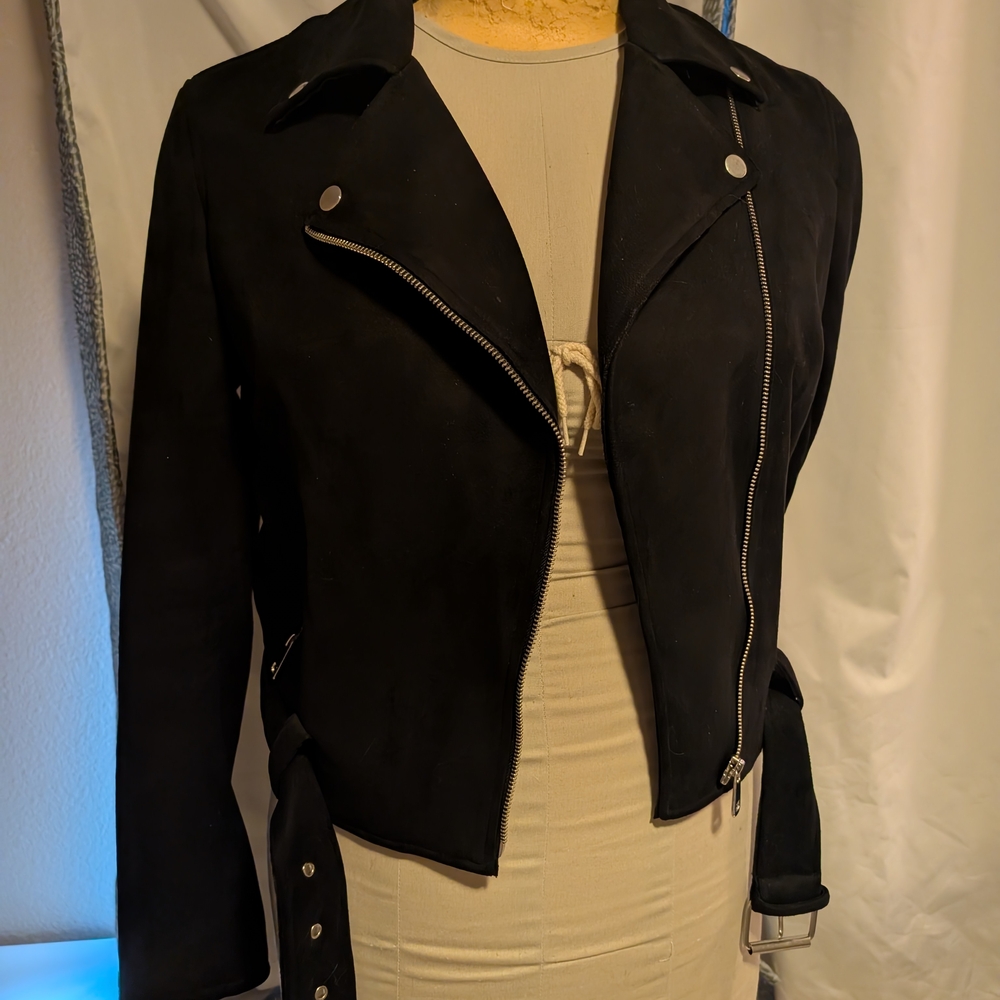 New Look Black Faux Suede Jacket